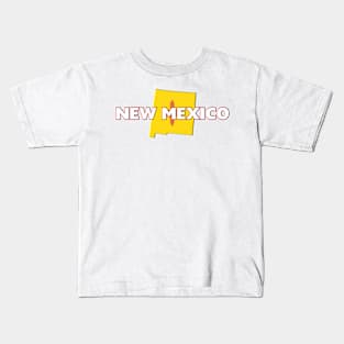 New Mexico Colored State Kids T-Shirt